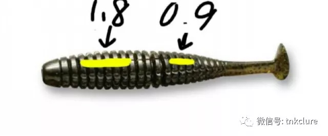 Caramel shad 3.5插铅方法-图片2